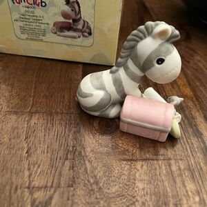 Precious Moments Gray and White Zebra Stuffed Animal
